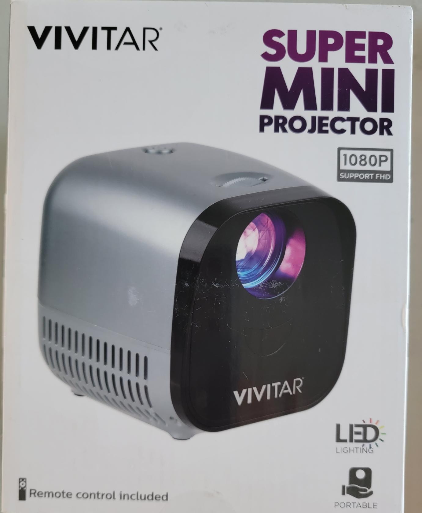 Vivitar Super Mini Projector 1080P Support FHD