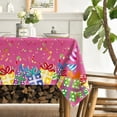 thumbnail image 3 of Birthday Tablecloth 60x120 Inch Rectangular, Happy Birthday Ballon White Washable Seasonal Table Cover for Party Picnic Dinner Decor, 3 of 6