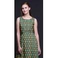 thumbnail image 2 of Bimba Robe de Soirée Sans Manches à Col Rond Imprimé Ikat pour Femmes-TTG, 2 of 6