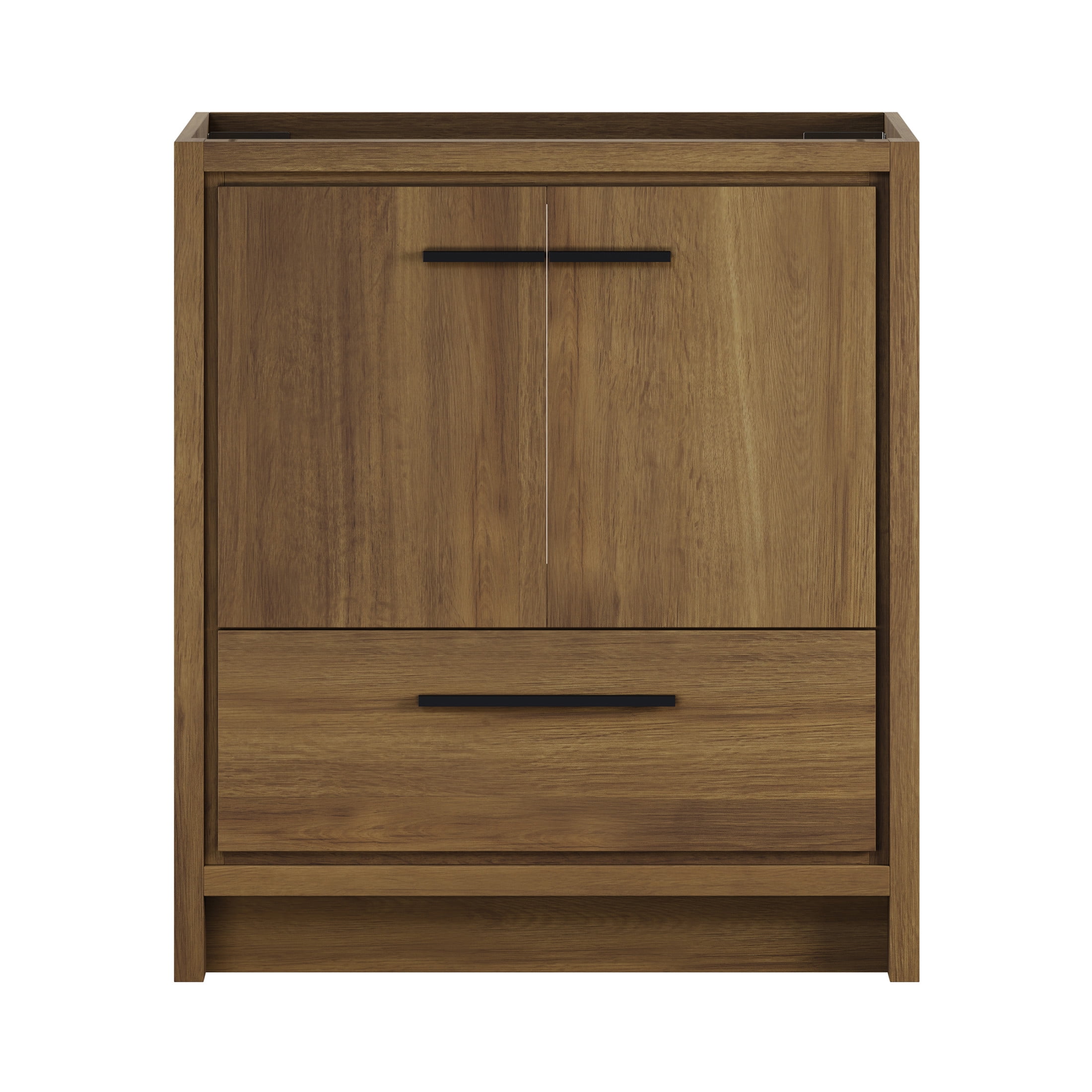 Virage 30" Freestanding Bathroom Vanity in Brown Oak without Sink Top