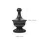 thumbnail image 2 of unbranded 2Ud Negro Lamp Finial Para De Decorativo Moderno Con Base Pulida Elegante, 2 of 8