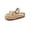 Yellow, variant on Djtdsds Kids Knit Closed-Toe Slide Sandals, Soft Non- Shoes Color:Khaki,Size:6-7 Years