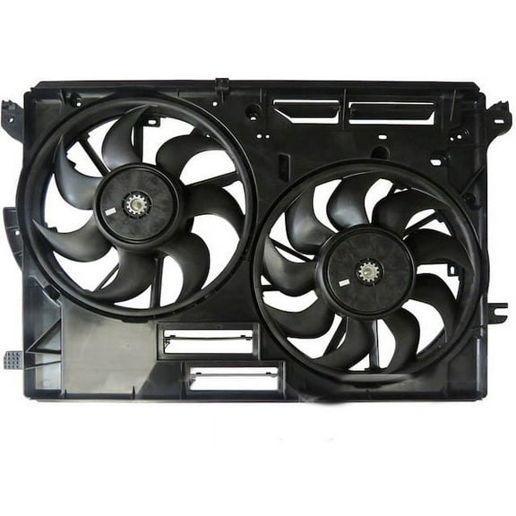 Radiator Fan Assembly - Compatible with 2017 - 2019 Ford Fusion Sport Sedan 2.7L V6 2018