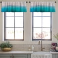 thumbnail image 3 of LALILO Kitchen Curtain Valance Sandy Beach North Shore Rod Pocket Window Curtain 52"x 18" Set of 2, 3 of 5