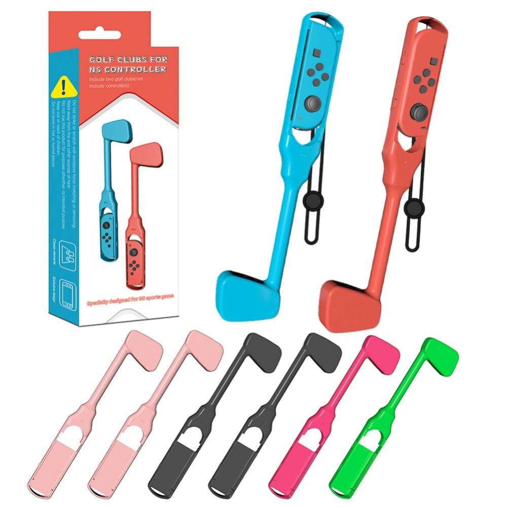 For Nintendo Switch Golf Club Hand Grip with Hand Strap for Mario Golf Games Accessories(2 Pack