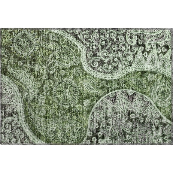 Dalyn Rugs Premium Machine Washable Mayfield AMF1078 Olive 1'8" x 2'6" Rug