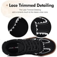 thumbnail image 2 of Women's Ribbon Lace-Up Fashion Sneakers Arch Support Walking Shoes, 2 of 6