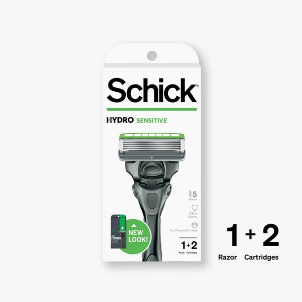 Schick Hydro 5Blade Skin Comfort Sensitive Skin Mens Razor Handle Plus
