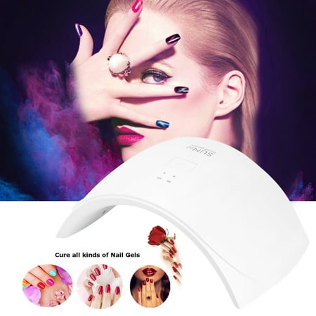 Uv Light Nail Dryer Dioche 24W UV Light LED Nail Dryer Curing Lamp for Fingernail & Toenail Gels Based Polishes with Sensor, 30s 60s Timer ()