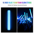 thumbnail image 2 of 16" LED Glow Foam Sticks - 100 Pack Blue Light-Up Batons for Parties, Shows & Events by PartyGlowz, 2 of 6