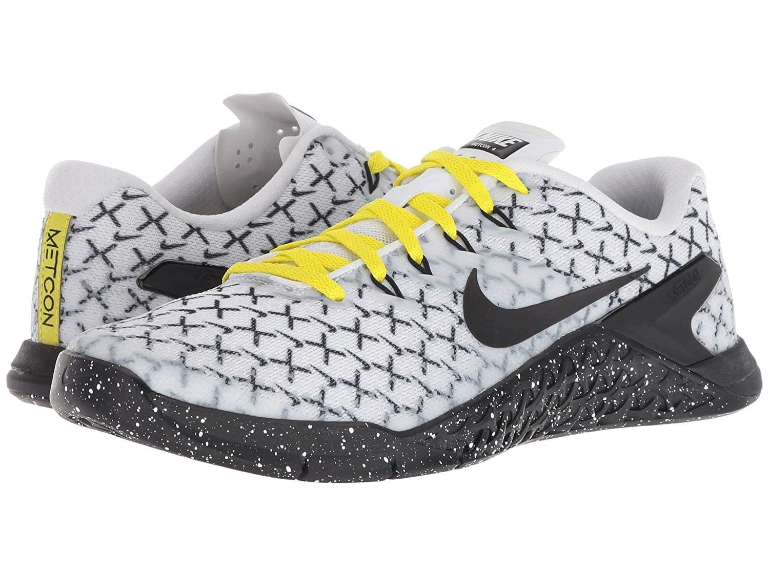 nike metcon 4 white black dynamic yellow