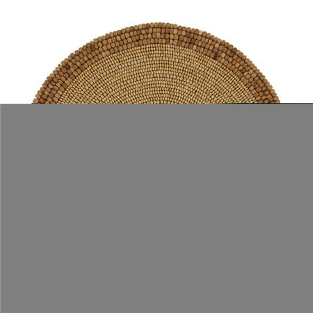 

Saro Lifestyle 1631.N14R 14 in. Round Beaded Placemat Natural - Set of 4