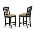thumbnail image 2 of East West Furniture Eden 5-piece Wood Dining Set in Black and Cherry, 2 of 4