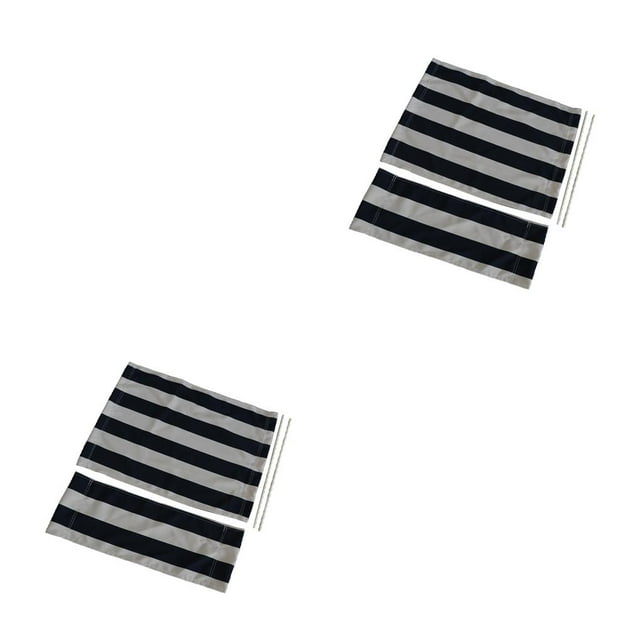 Funda para silla de director Naiovety 4 Uds. Lona Azul Blanco 2Conjunto