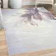 thumbnail image 1 of Abstract Decorative Rug, Color Gradient Effect Isolated Flower Petal Stem Forms Digital Art, Quality Carpet for Bedroom Dorm and Living Room, 6 Sizes, Lavender Blue, by Ambesonne, 1 of 4