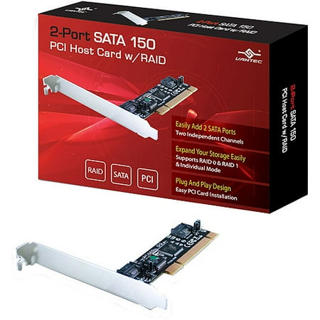 Vantec 2-Port SATA 150 PCI Host Card with RAID - Walmart.com