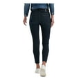 thumbnail image 2 of LUCKY BRAND Womens Navy Denim Zippered Pocketed Skinny Ankle Raw Hem High Waist Jeans 30 Waist, 2 of 4