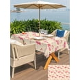 thumbnail image 4 of Outdoor Tablecloth with Umbrella Hole and Zipper, Pink Flamingo Rectangle Table Cloth 60x84 Inch Waterproof Tablecloth, Summer Animals Rustic Picnic Table Cover for Patio Camping, 4 of 7