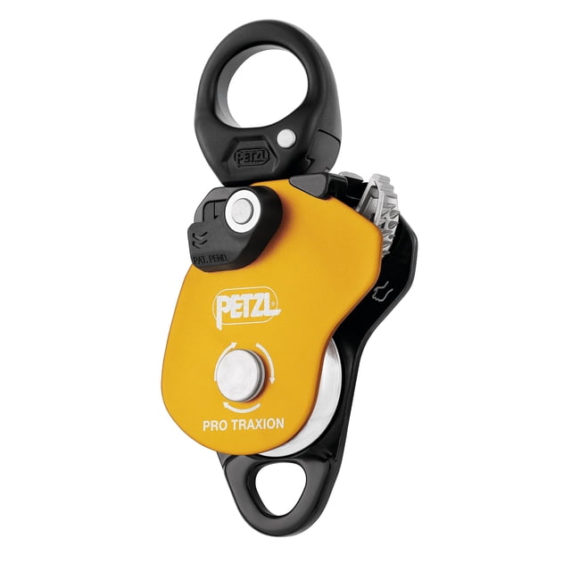 Polea Progress Capture Petzl Pro Traxion con eslabón giratorio