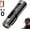 Black-Lgnition, variant on Pocket Rechargeable EDC Flashlight: 500 Lumens Mini Keychain Light with Fire Starter & Window Breaker, with 5 Modes Rechargeable Keychain Torch Magnetic Base for Camping and Travel