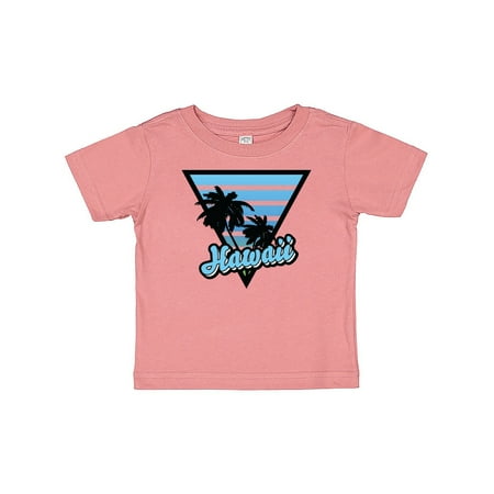 

Inktastic Hawaii with Triangle and Palm Trees in Blue Gift Baby Boy or Baby Girl T-Shirt