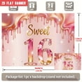 thumbnail image 5 of Sweet 16 Backdrop Pink Gold Dripping Diamond Style Banner for Birthday Party Photo Booth Wall Decor, Perfect for Sweet Sixteen Celebration, Adult Ceremony Banquet, Anniversary Event Decoration Prop, 5 of 6