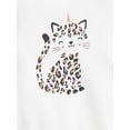 thumbnail image 2 of Wonder Nation Baby Girls' Graphic Cotton Bodysuit with Short Puff Sleeves, Sizes 0M-24M, 2 of 3