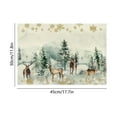 thumbnail image 3 of Uutvery Christmas Polyester Linen Placemats with Heat Insulated Dirt Resistant for Christmas Party Kitchen Dining Room Decor, Holiday Home Decoration, 3 of 6