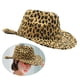 thumbnail image 4 of Sombrero de vaquero con estampado de vaca, unisex, tocado, accesorio para disfraz, Panamá C, 4 of 7
