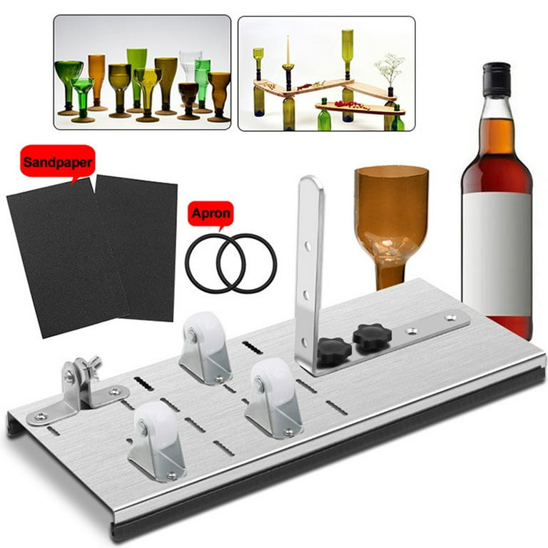 Bottle Cutter Kit to Make Glasses from Wine/Beer Bottles + Edge Sanding  Paper