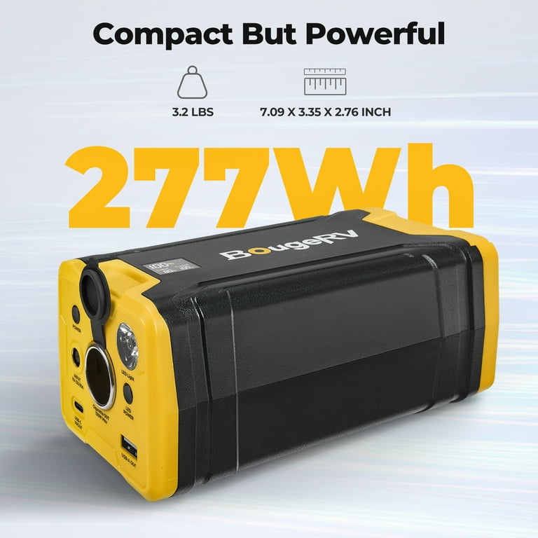 発電機・ポータブル電源 BougeRV 220Wh Portable Power Station BougeRV 220WH Portable Power Station for Refrigerator