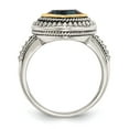 thumbnail image 2 of 925 Sterling Silver With Real 14kt London Blue Topaz Ring Size: 7; for Adults and Teens; for Women and Men, 2 of 6