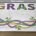 thumbnail image 6 of Ambesonne Mardi Gras Place Mats Set of 4, Vivid Beads Patterns, Standard Size, Purple Green Yellow, 6 of 6