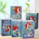 thumbnail image 2 of 5/20 piezas Bolsa de regalo para fiesta de sirena Ariel Bolsa de papel kraft con dibujos animados bajo el mar para fiesta Decoración de fiesta de cumpleaños de niña Sirenita, 2 of 5