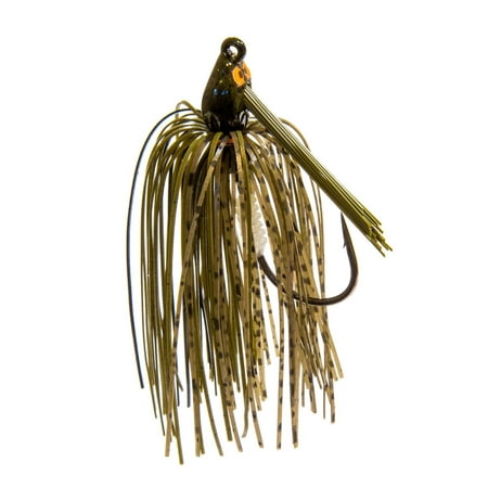UPC: 0897744004674 | Z-Man CESJ14-02 Crosseyez Snakehead Swim Jig 1/4 Oz Green Pumpkin