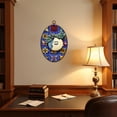 thumbnail image 4 of Canvas Wall Art Mexican talavera ceramic tile Oval Framed Canvas Prints Vintage Wall Hanging Decor for Home Decorations 8.6"x11.4", 4 of 7