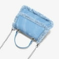 thumbnail image 7 of NANAHuang Fashion Denim Handbags for Women Y2k Shoulder Tote Purse Small Clutch Bag Mini Chain Crossbody Satchel with Tassels, 7 of 7