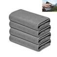 thumbnail image 2 of Paño de limpieza mágico grueso, 4 piezas, paño de limpieza de vidrio reutilizable, súper suave, de primera calidad, sin rayas, paño lavable para paños de polvo, automóviles, ventanas, vidrio, baño, 2 of 8