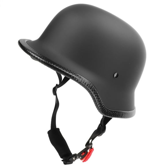 Motorcycle Helmet, Space Efficient Wide Applicability Half Helmet Effective for Snowmobiles for Women Matte Black L