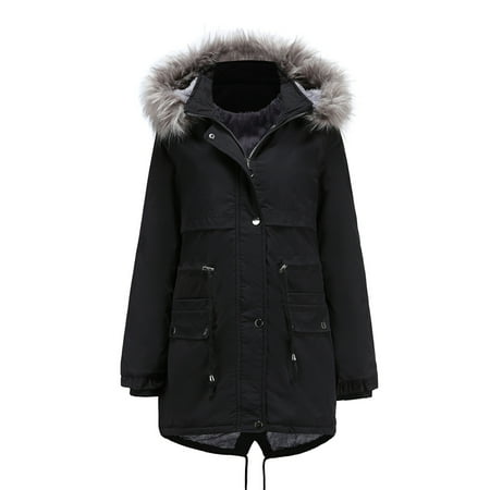 Thicken Parka Long Coats Jacket For Women Heavyweight Winter Warm Coats ...