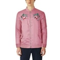 thumbnail image 1 of Ma Croix Mens Heavyweight Japanese Mythology Embroidered Patch Bomber Flight Military Zip-Up Jacket, 1 of 6