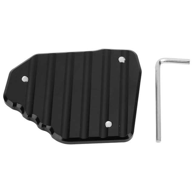 Black Motorcycle Kickstand Extension Plate Aluminium Alloy Side Stand Enlarger Replacement for G310R 2017‑2020