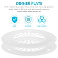 thumbnail image 2 of Paper Plates 10 Pcs BBQ Reusable Plastic Plate Holder Lightweight Round Plate Support for Picnic Barbecue Dinnerware Trays, 2 of 6