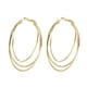thumbnail image 1 of Aretes de Triple Capa con Luz Fluida, Aretes Grandes de Aguja de Plata 925 para Mujer, Aretes y Aretes de Plata Simples y Versátiles, 1 of 10