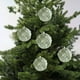 thumbnail image 4 of Adorno navideño verde menta con purpurina • Decoración navideña de espuma colgante • Decoración de árbol de Navidad reutilizable | Diseño único de hoja, lágrima, perla, bola de purpurina • 12x7,5cm, 4 of 6