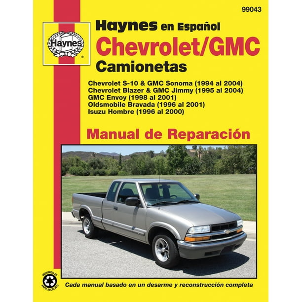  Chevrolet y GMC Camionetas Manual de Reparación  (