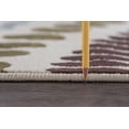 thumbnail image 4 of Contemporary Area Rug (5'3'' x 7'3'' Oval) Abstract Beige, Red Living Room Easy to Clean, 4 of 7