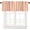 Orange, variant on Rainbow Stripe Valance Curtains Vintage Colored Lines Antique Old Trace Home Decor Rod Pocket Window Treatment for Kitchen Living Dining Room 54x18inch
