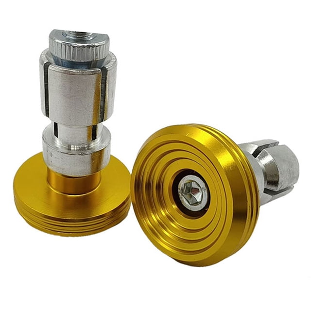 BUYISI Motorcycle Handlebars End Handlebars Metal Handlebars Weight Block Slider Yellow