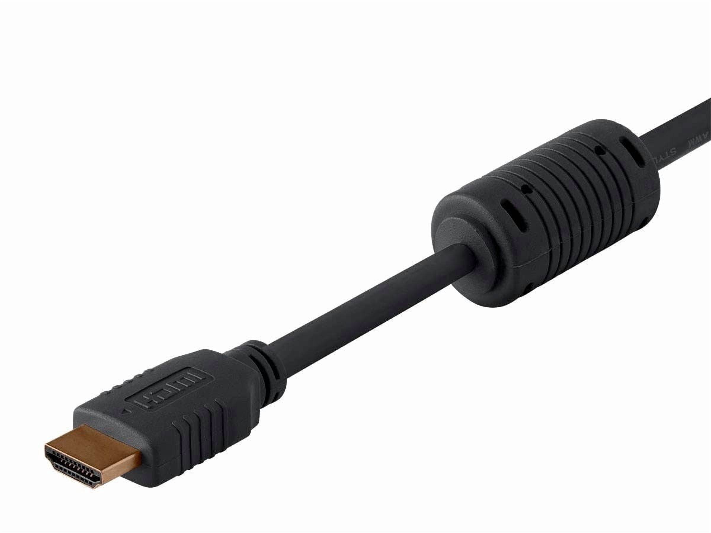Monoprice HDMI Cable - 6 Feet - Black (5-Pack) High Speed, 4K@60Hz, HDR, 18Gbps, YCbCr 4:4:4, 28AWG, Compatible with UHD TV and More - Select Series